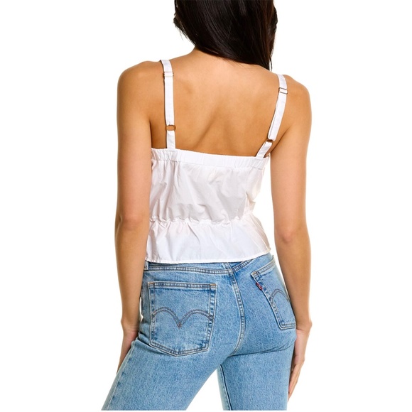 Nation LTD Gabrielle Peplum Cami, Size M, in White - Picture 2 of 10